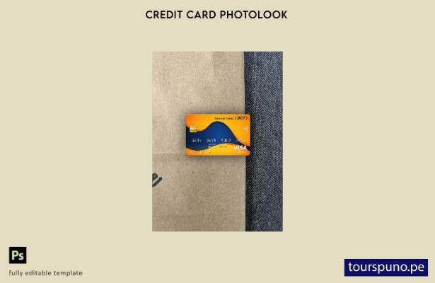 listo para imprimir Perú Banco de Crédito del Perú (BCP) plantilla frontal de as